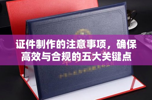 漳浦证件制作的注意事项，确保高效与合规的五大关键点