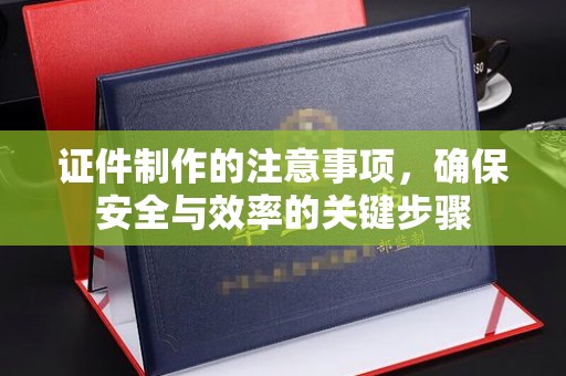 漳浦证件制作的注意事项，确保安全与效率的关键步骤