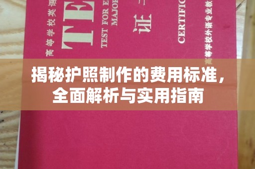漳浦揭秘护照制作的费用标准，全面解析与实用指南