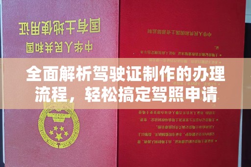 漳浦全面解析驾驶证制作的办理流程，轻松搞定驾照申请