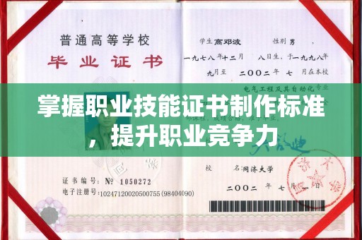 漳浦掌握职业技能证书制作标准，提升职业竞争力